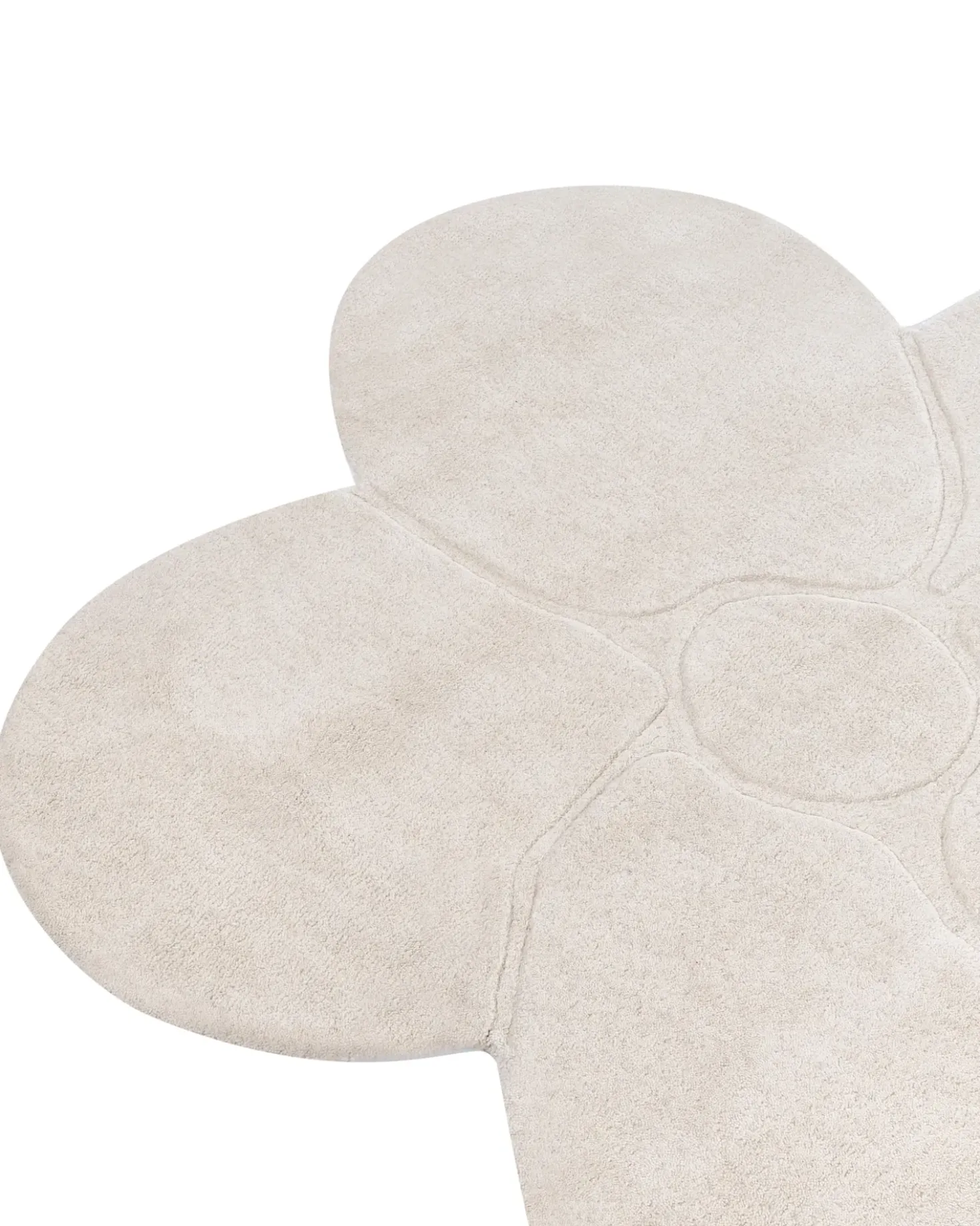 Tappeto KOKKINI Beige chiaro ø 140 cm Lana