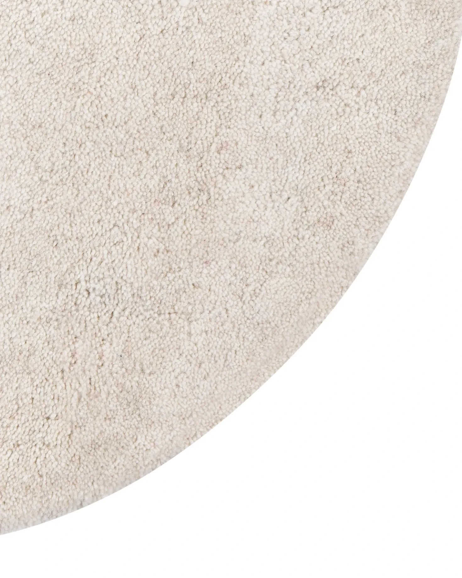 Tappeto KOKKINI Beige chiaro ø 140 cm Lana