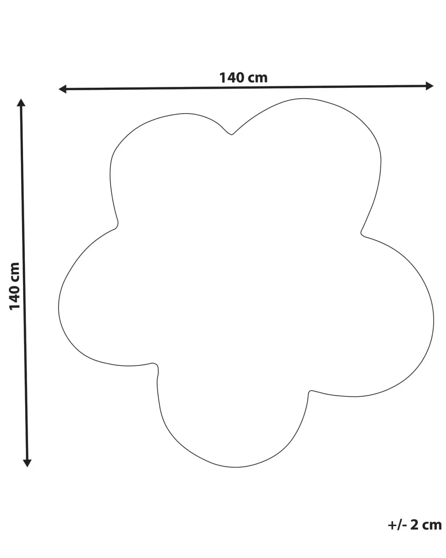 Tappeto KOKKINI Beige chiaro ø 140 cm Lana