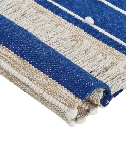 Tappeto KONDHALI Blu 80 x 150 cm Cotone