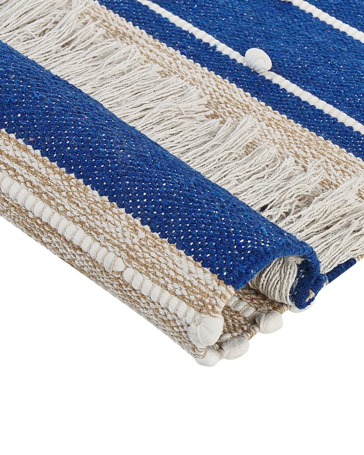 Tappeto KONDHALI Blu 80 x 150 cm Cotone
