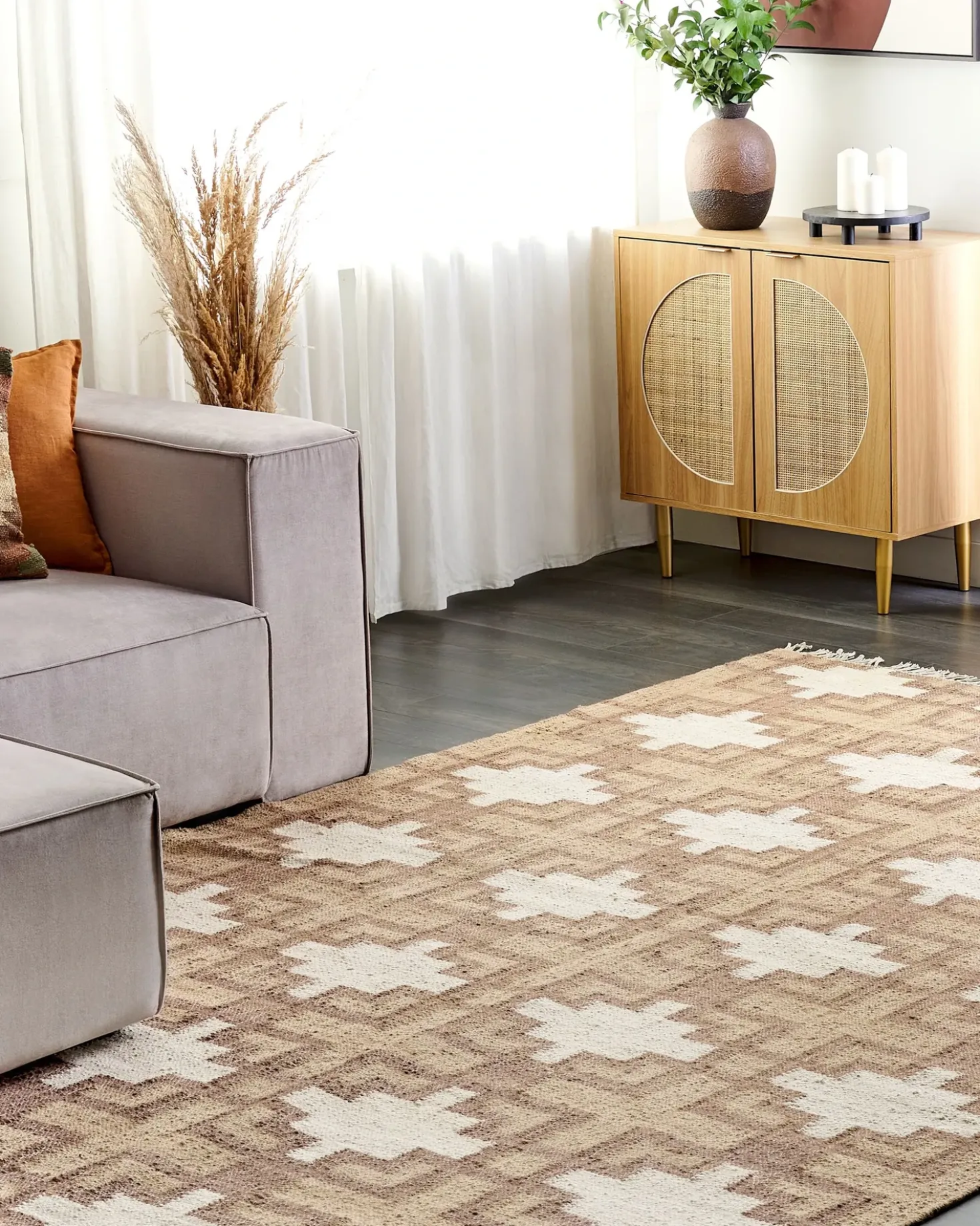 Tappeto KONURTAY Beige 200 x 300 cm Iuta