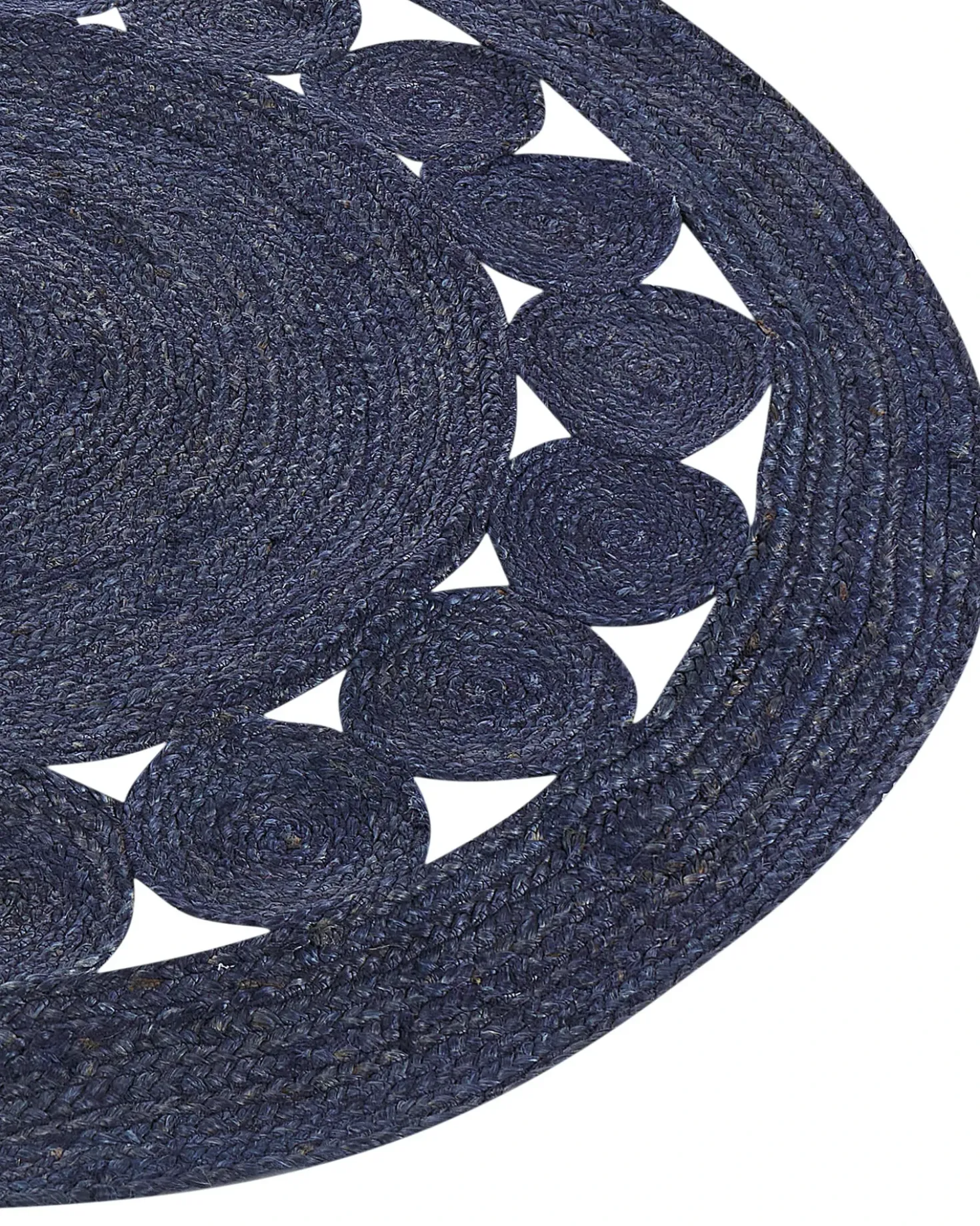 Tappeto KOYUNLU Blu scuro ø 120 cm Iuta