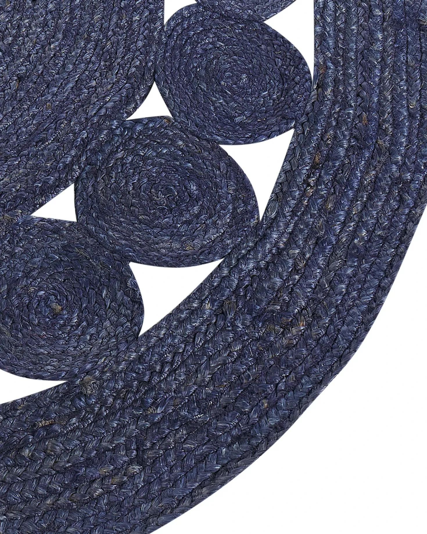 Tappeto KOYUNLU Blu scuro ø 120 cm Iuta
