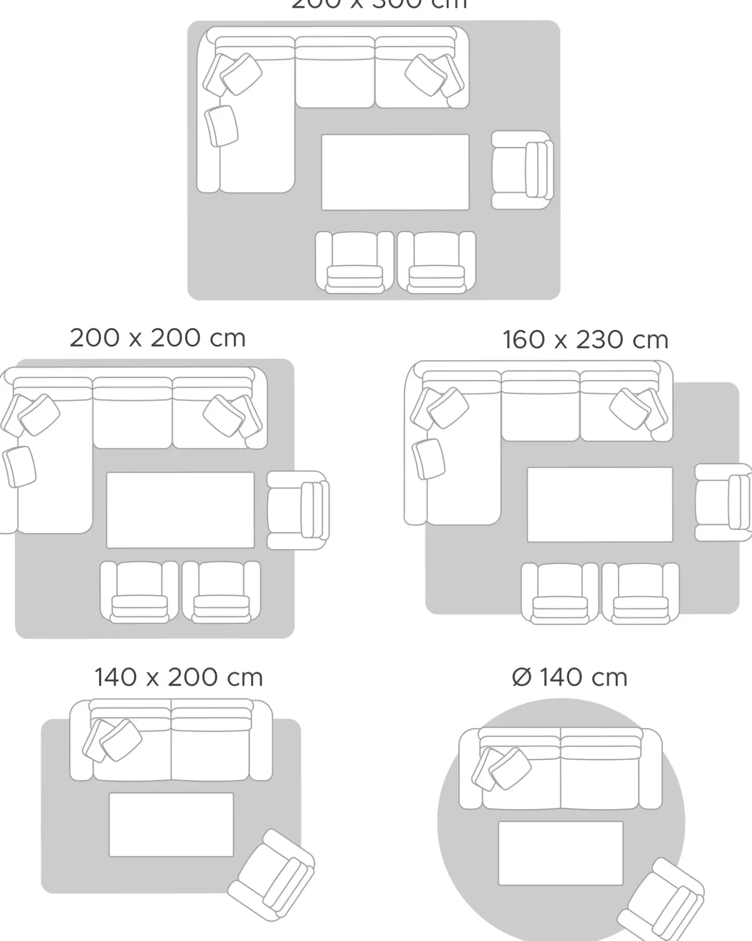 Tappeto KOYUNLU Blu scuro ø 120 cm Iuta