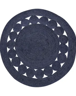 Tappeto KOYUNLU Blu scuro ø 120 cm Iuta
