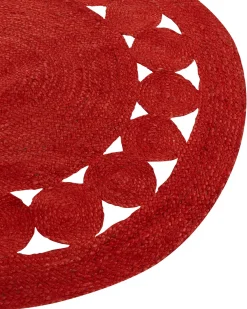 Tappeto KOYUNLU Rosso ø 120 cm Iuta