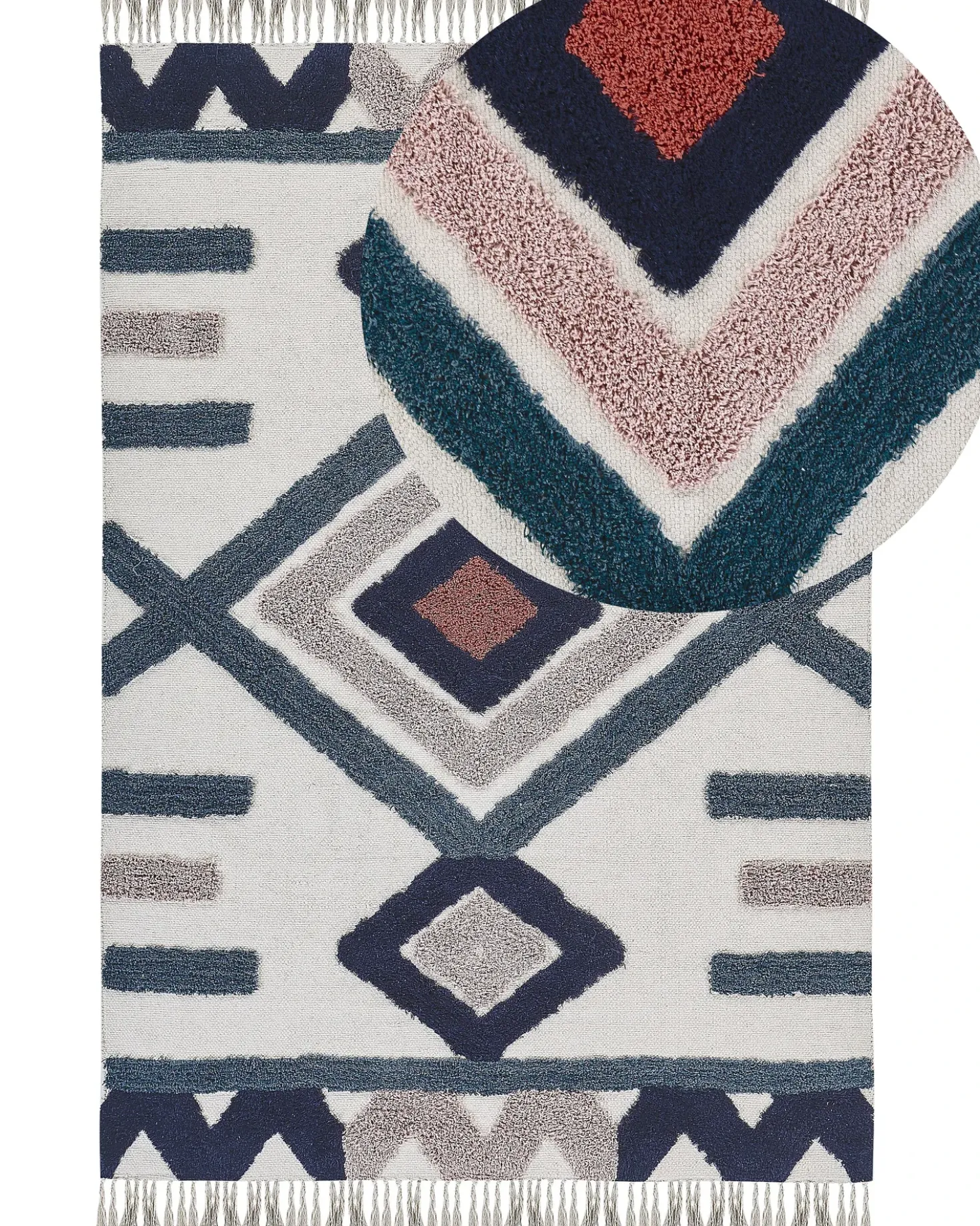 Tappeto KOZLU Multicolore 160 x 230 cm Cotone