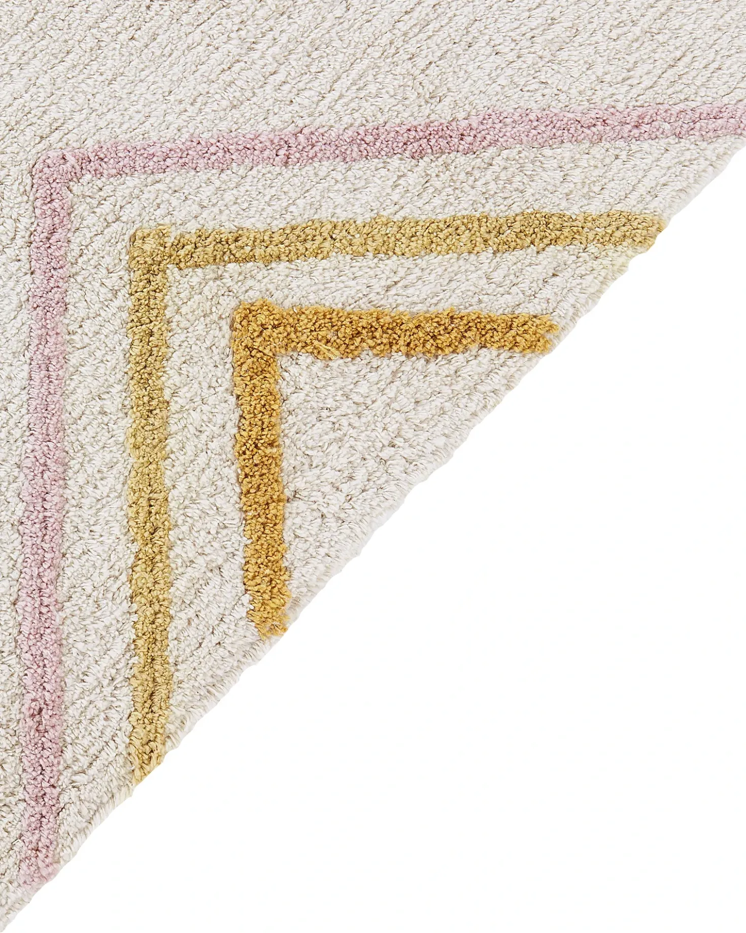 Tappeto LASHE Bianco sporco 140 x 200 cm Cotone
