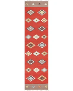 Tappeto LORUT Multicolore 80 x 300 cm Cotone Kilim