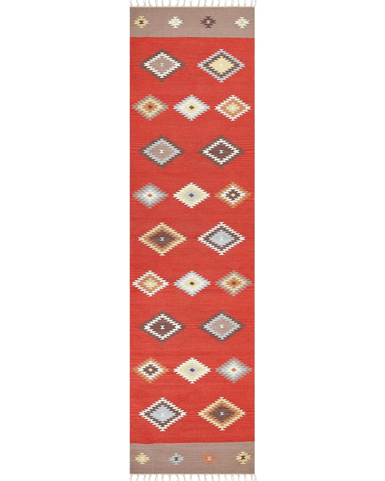 Tappeto LORUT Multicolore 80 x 300 cm Cotone Kilim