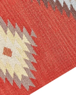 Tappeto LORUT Multicolore 80 x 300 cm Cotone Kilim