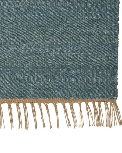 Tappeto LUNIA Turchese 160 x 230 cm Iuta