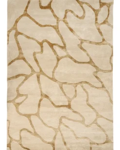 Tappeto MAKOLA Beige 160 x 230 cm Viscosa