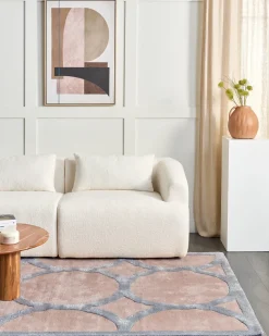 Tappeto MALAN Marrone chiaro 160 x 230 cm Viscosa