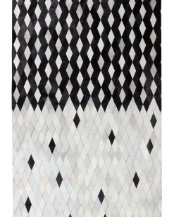 Tappeto MALDAN Nero 160 x 230 cm Pelle naturale