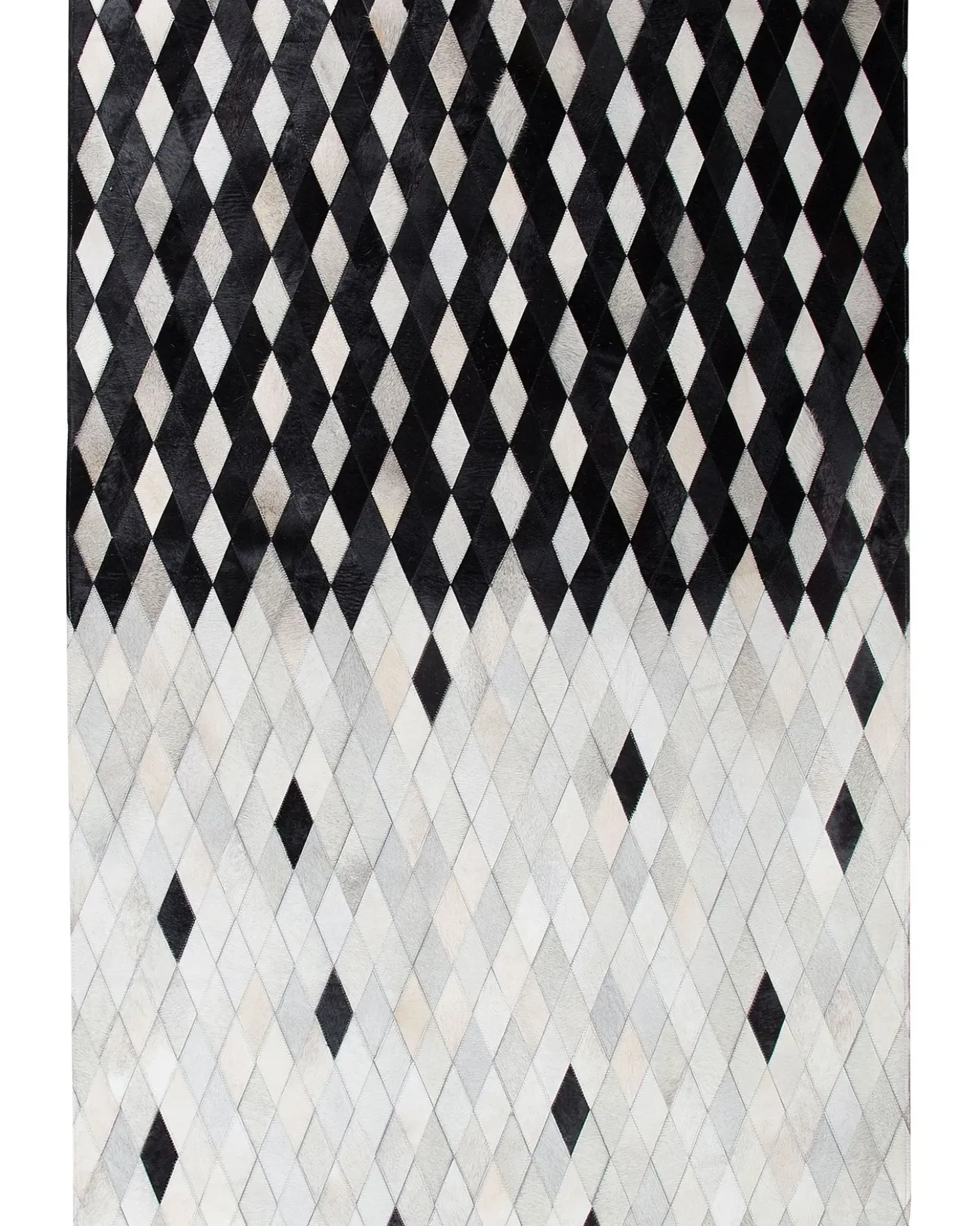 Tappeto MALDAN Nero 160 x 230 cm Pelle naturale