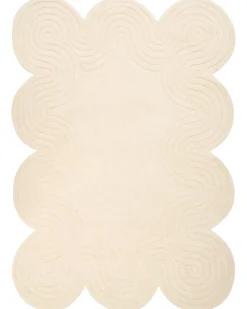 Tappeto MALVAN Beige 160 x 230 cm Lana