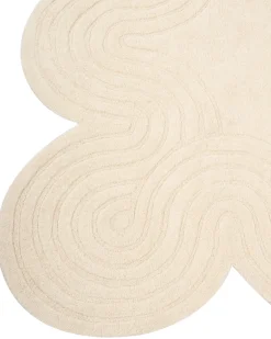 Tappeto MALVAN Beige 160 x 230 cm Lana