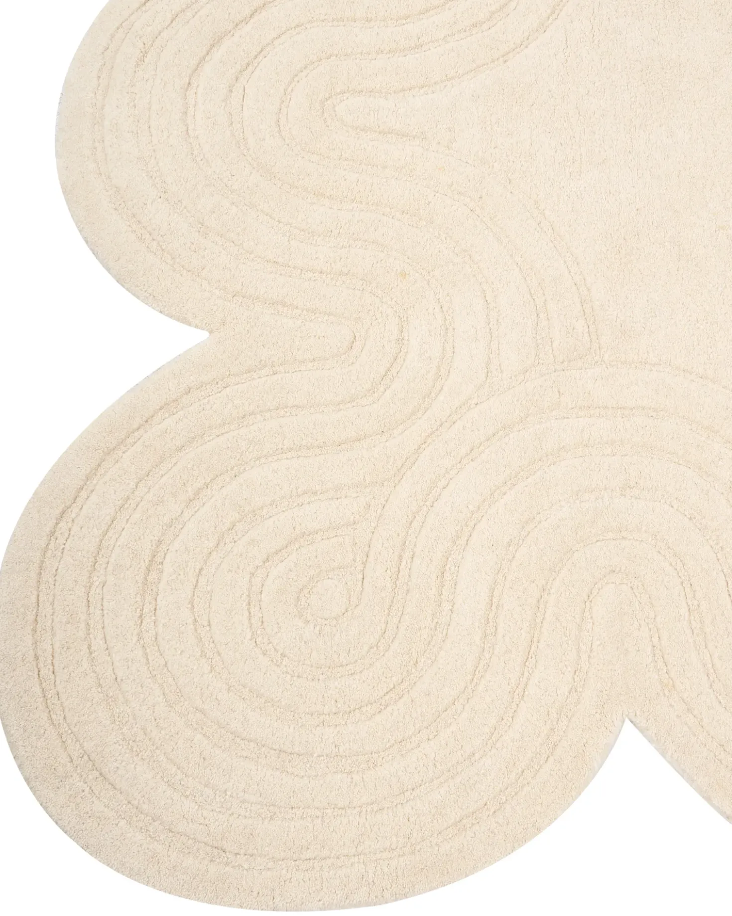 Tappeto MALVAN Beige 160 x 230 cm Lana