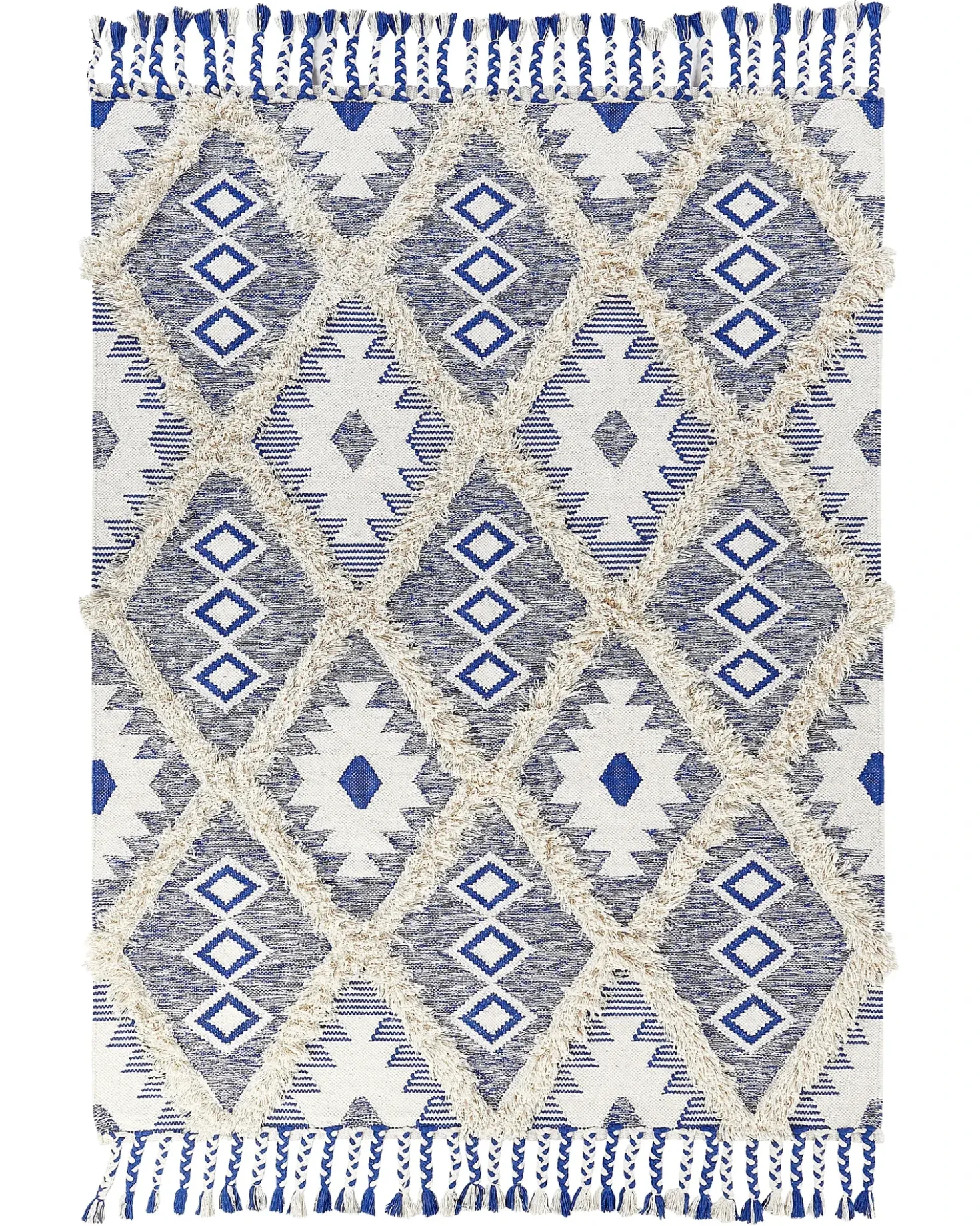 Tappeto MANAVGAT Beige chiaro 140 x 200 cm Cotone