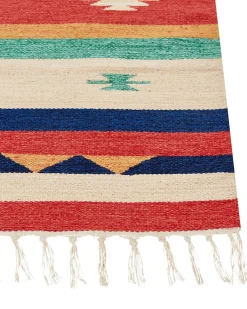 Tappeto MARGARA Multicolore 140 x 200 cm Cotone Kilim