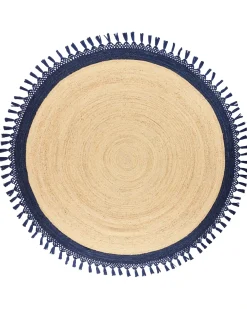 Tappeto MARTS Blu scuro ø 200 cm Iuta