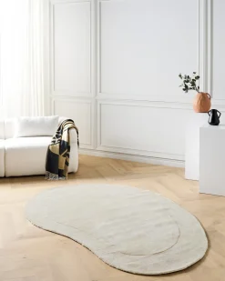 Tappeto MASSO Beige chiaro 160 x 230 cm Viscosa