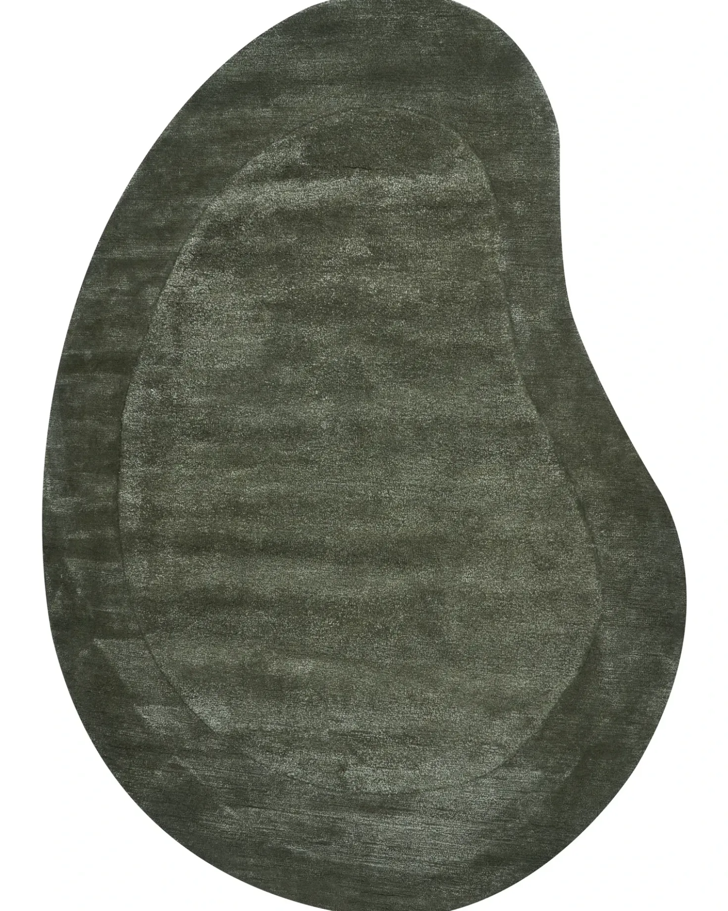 Tappeto MASSO Verde scuro 160 x 230 cm Viscosa