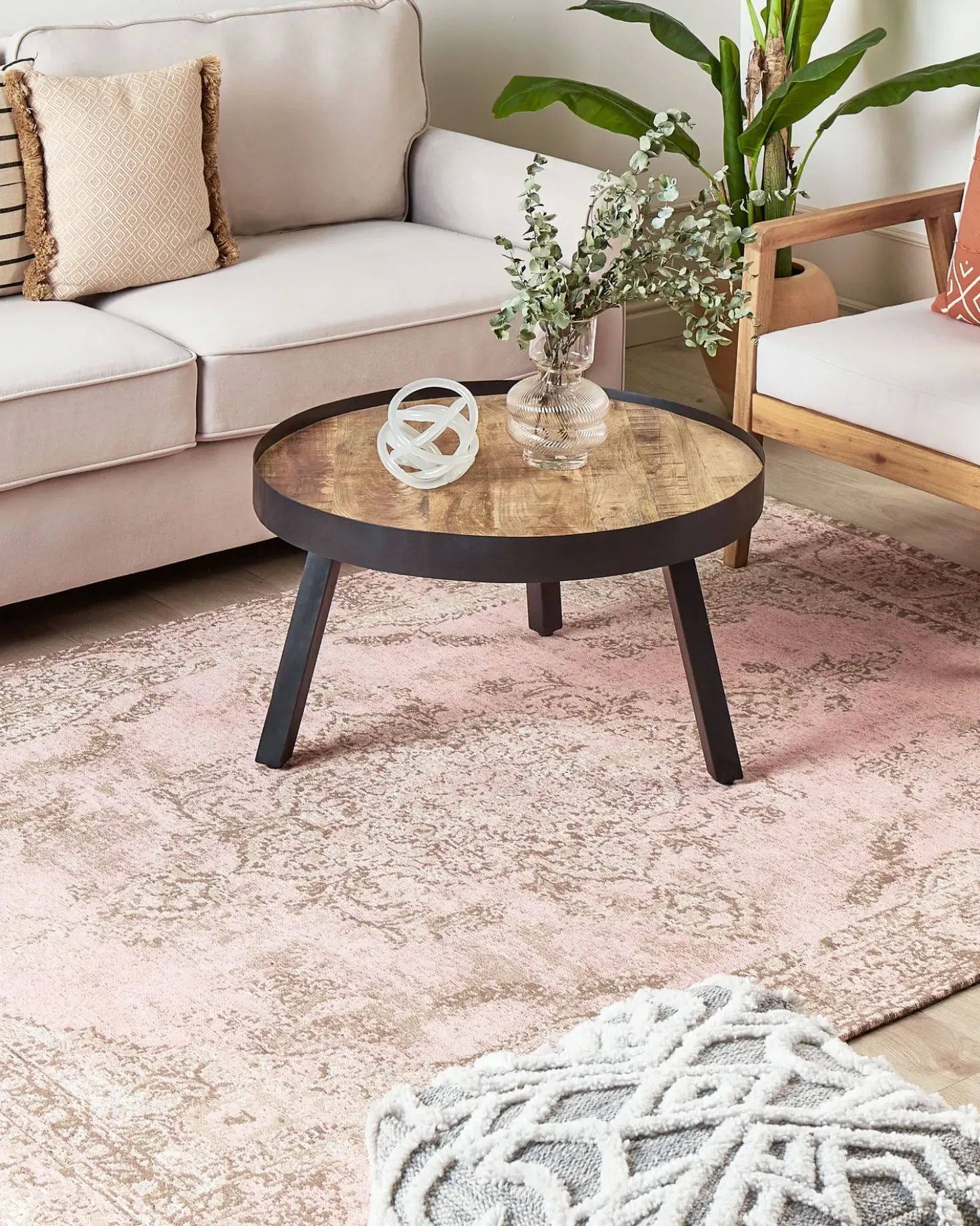 Tappeto MATARIM Rosa 160 x 230 cm Cotone