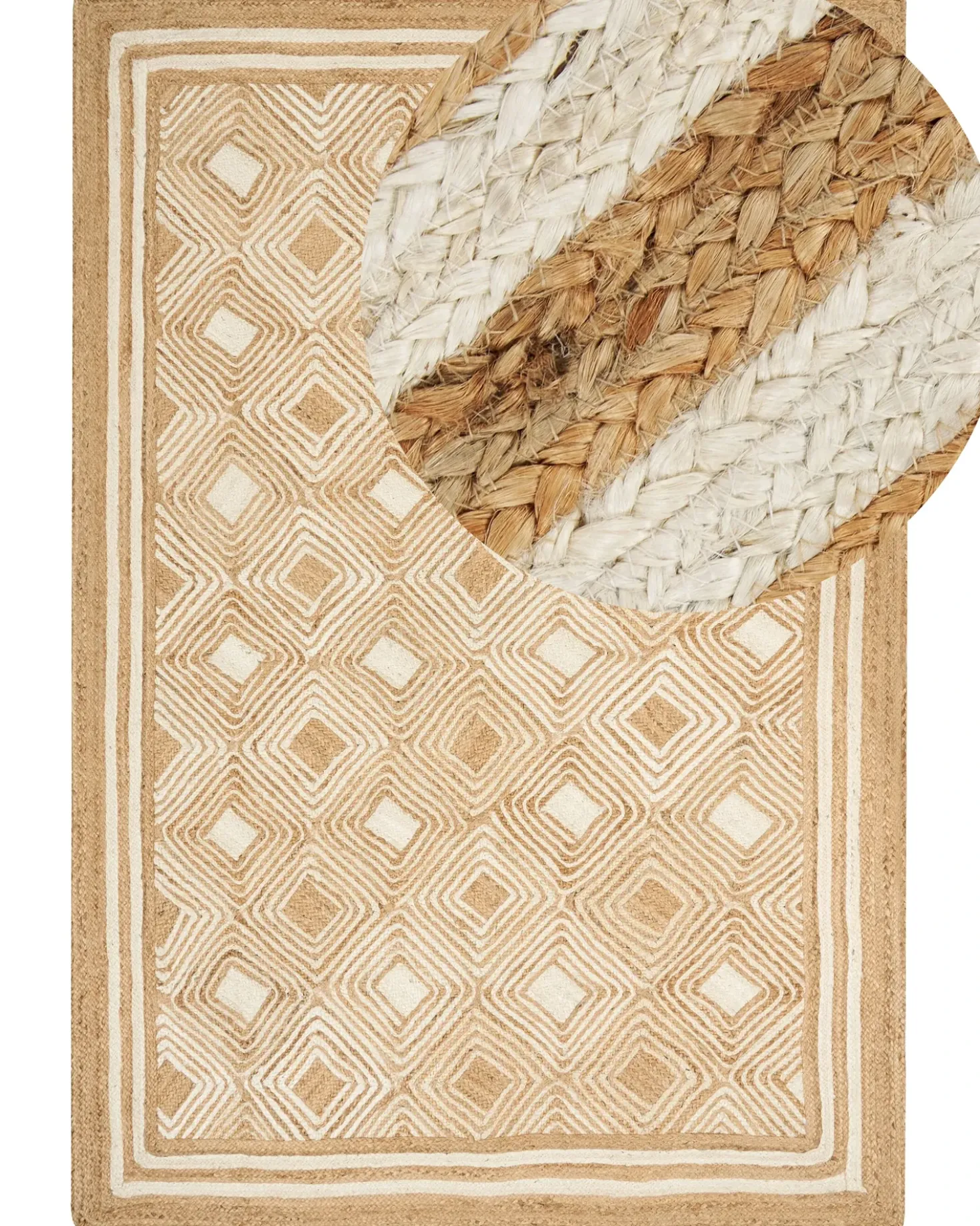 Tappeto MENGEN Beige 200 x 300 cm Iuta