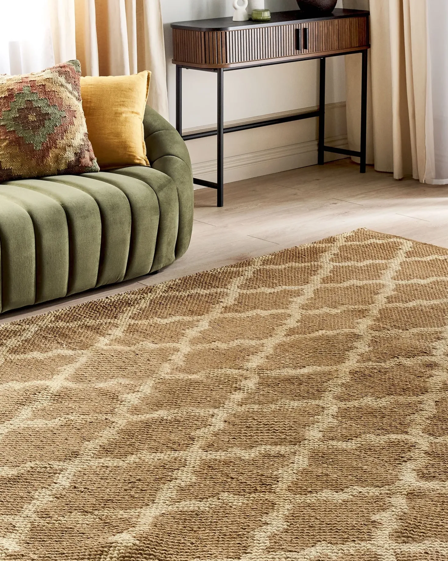 Tappeto MERMER Beige 200 x 300 cm Iuta