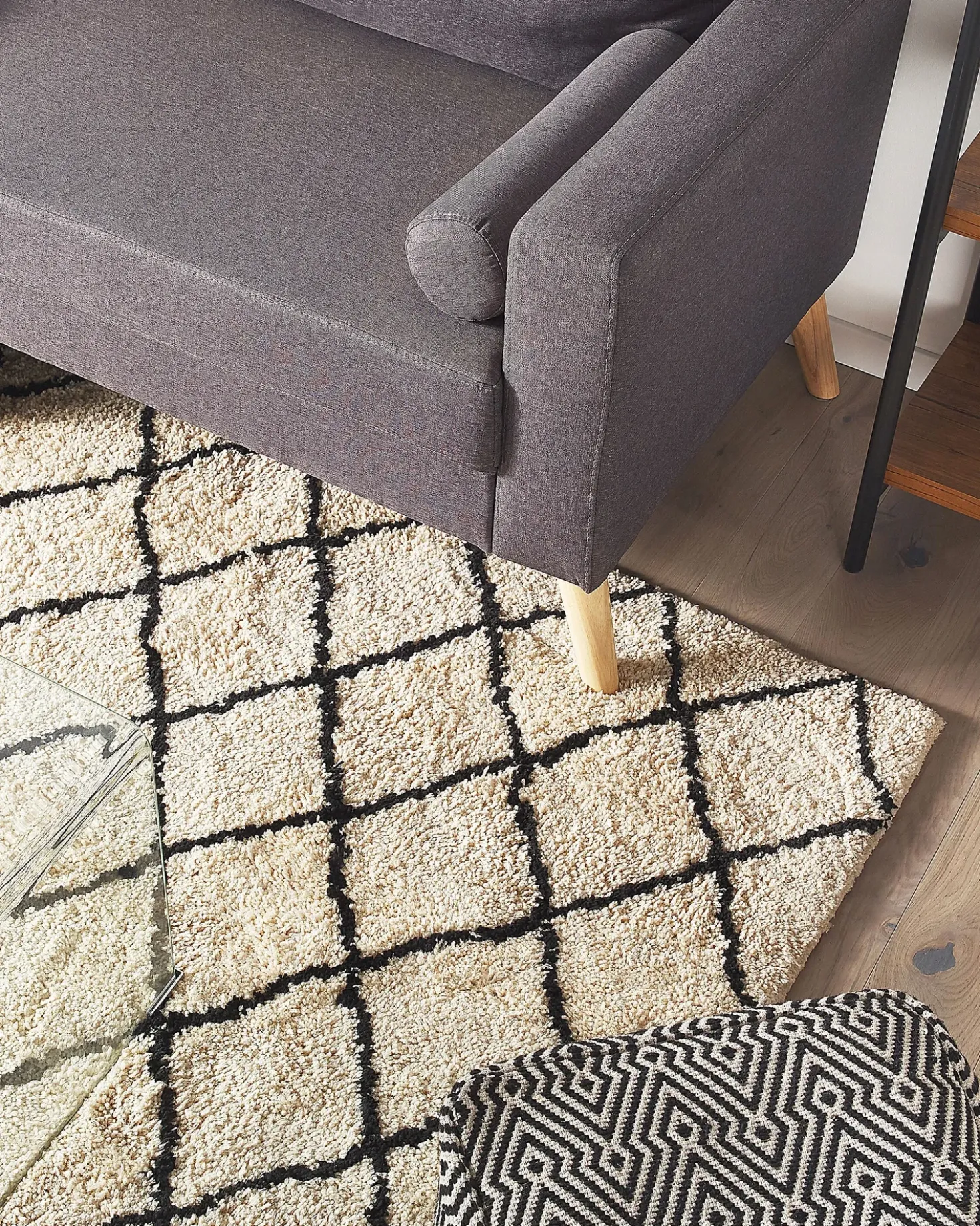 Tappeto MIDYAT Beige 200 x 200 cm