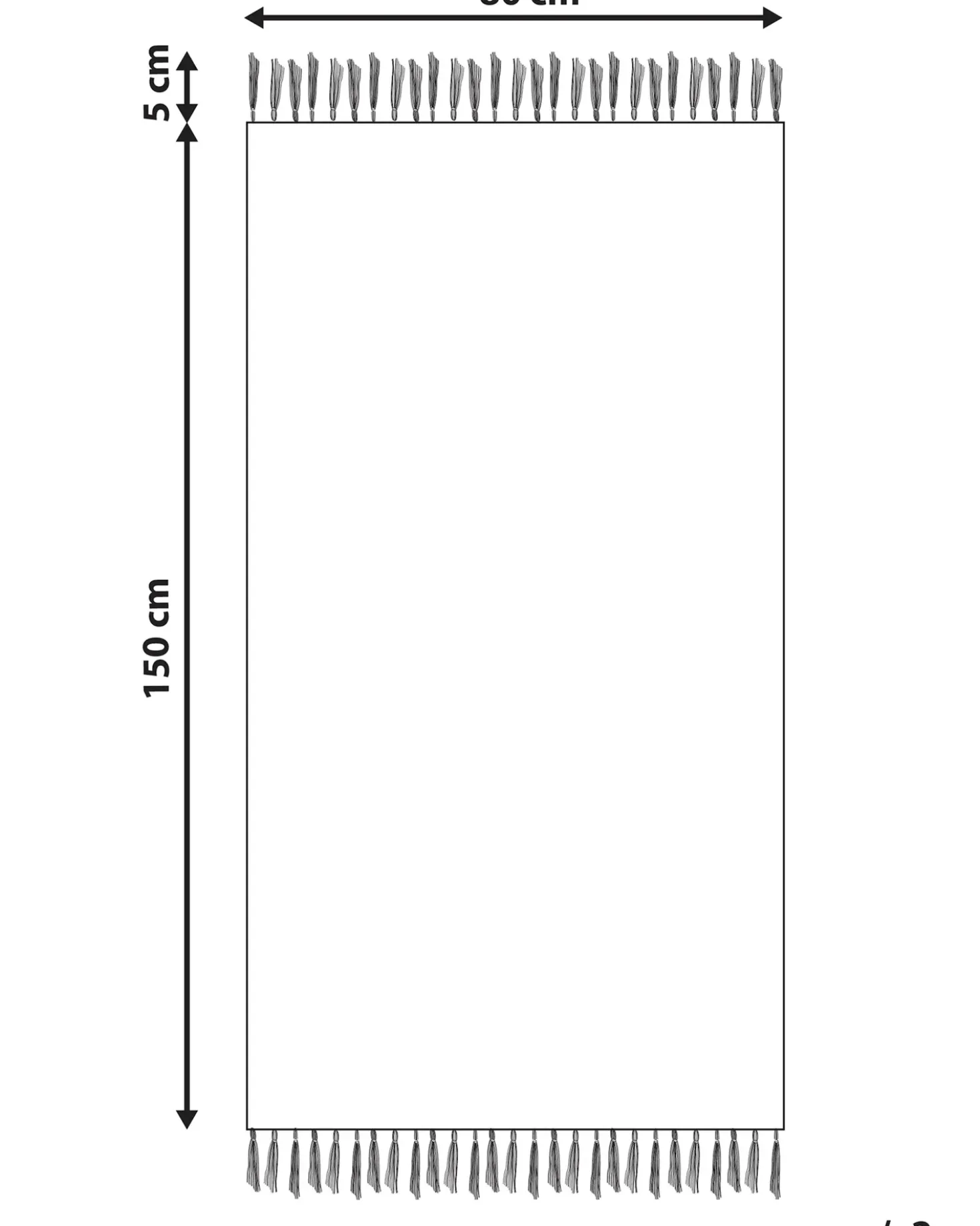 Tappeto MIRZA Grigio 80 x 150 cm Iuta