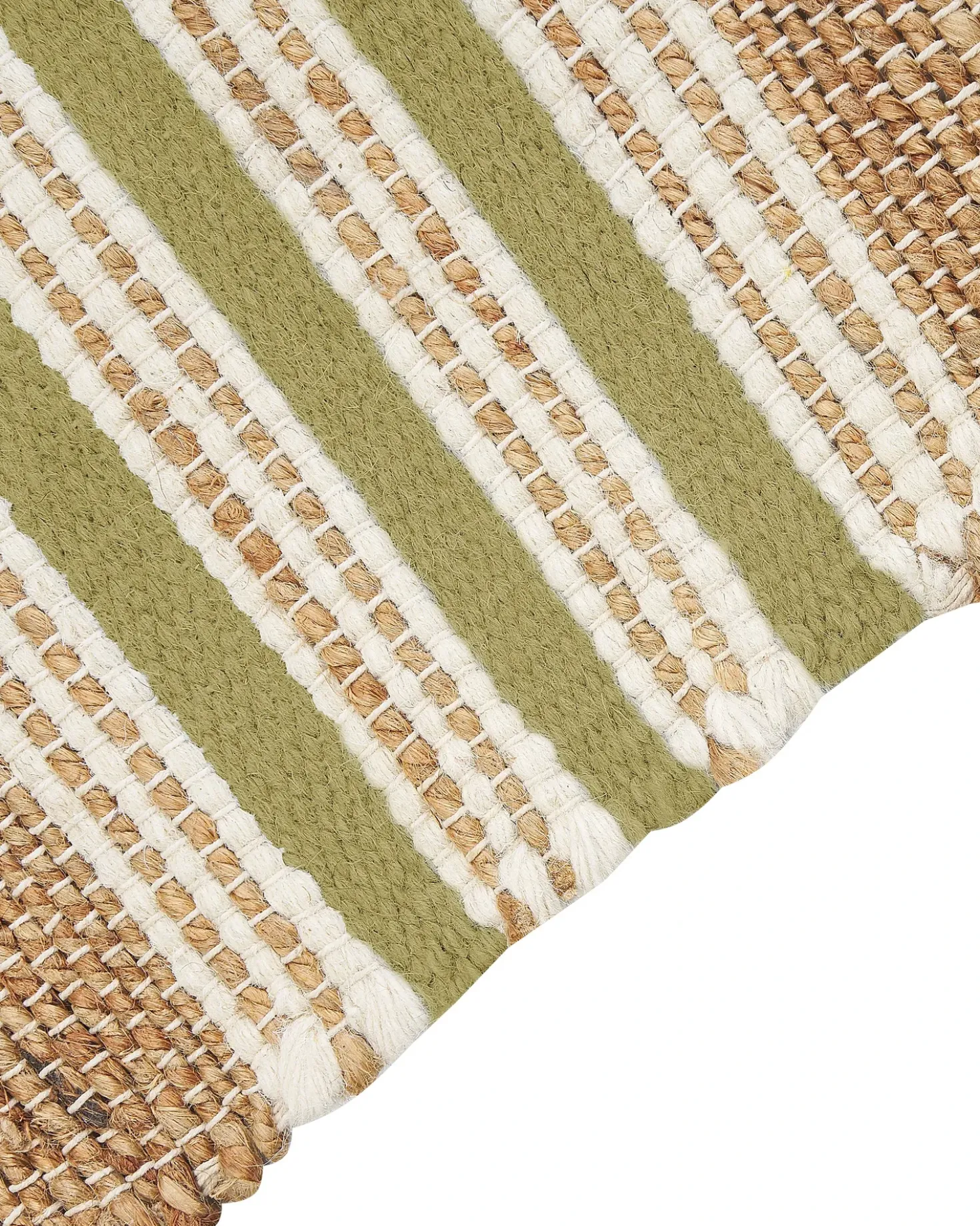 Tappeto MIRZA Verde oliva 160 x 230 cm Iuta