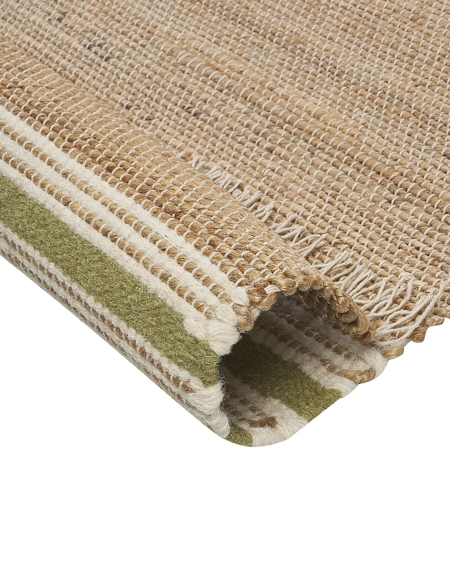 Tappeto MIRZA Verde oliva 160 x 230 cm Iuta