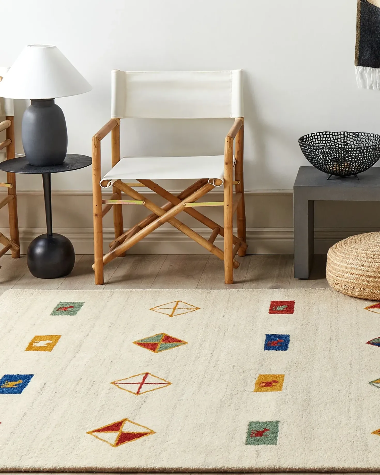 Tappeto MISINLI Beige 160 x 230 cm Lana Persiano