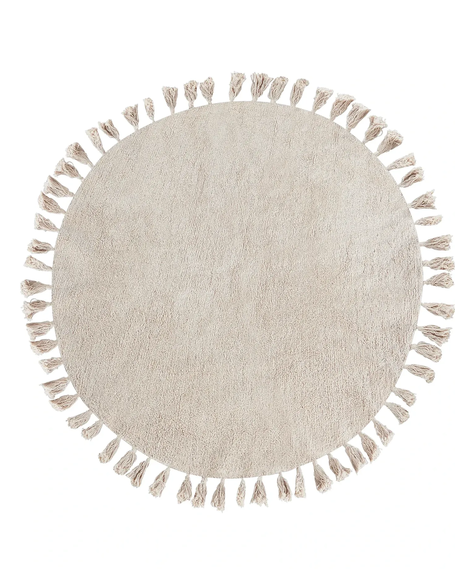Tappeto MITSOBI Beige ø 120 cm Cotone