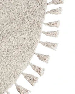 Tappeto MITSOBI Beige ø 120 cm Cotone