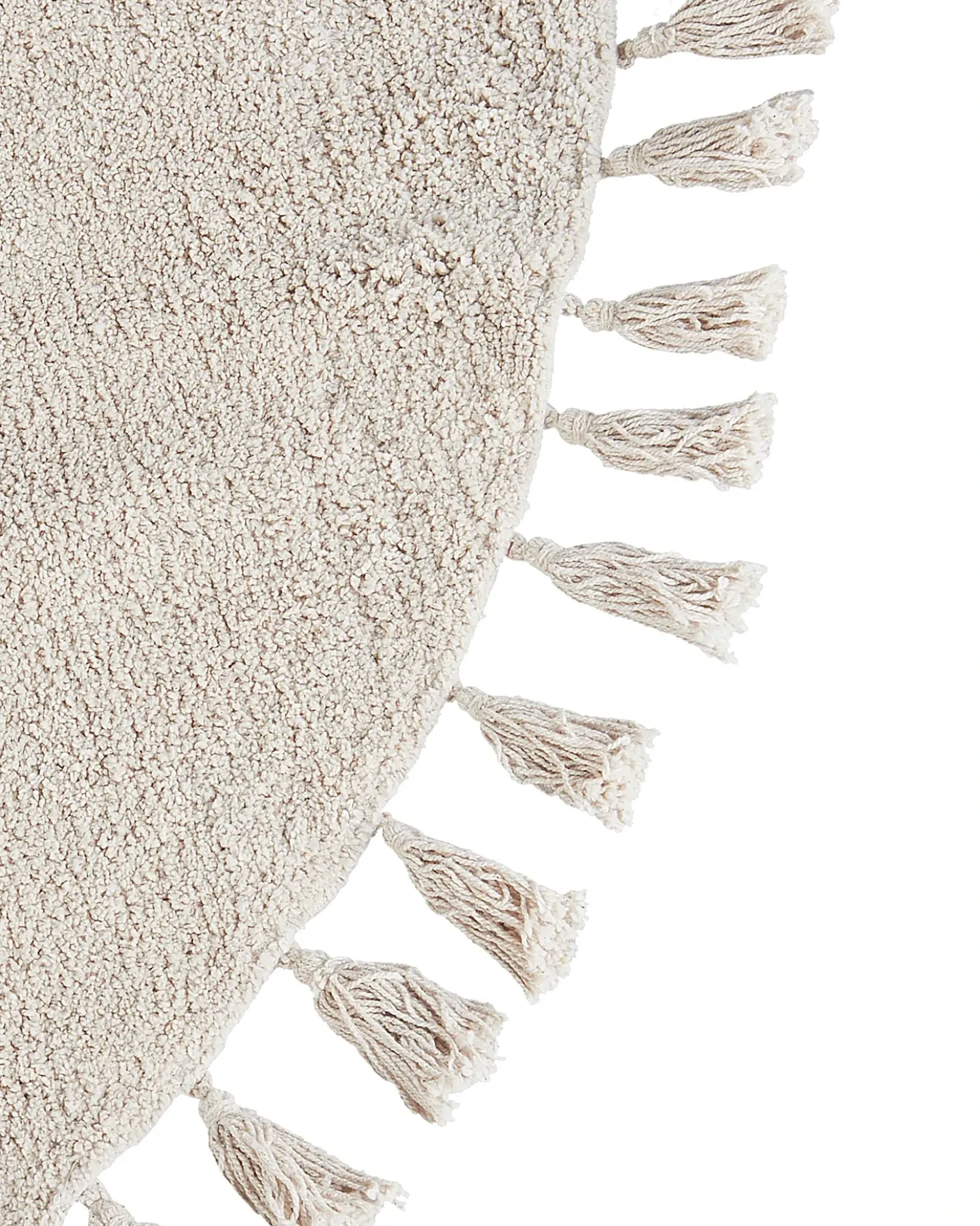Tappeto MITSOBI Beige ø 120 cm Cotone