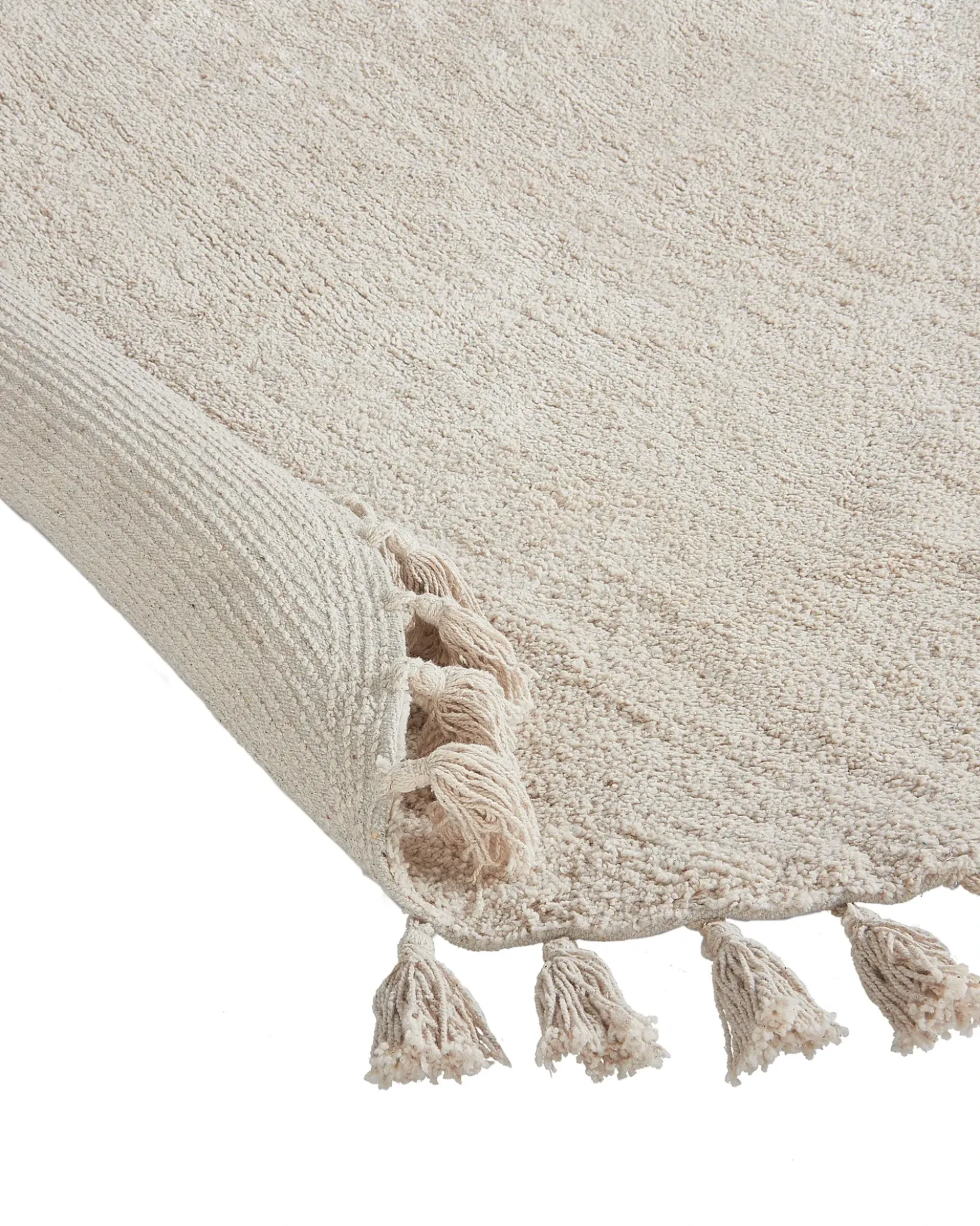 Tappeto MITSOBI Beige ø 120 cm Cotone