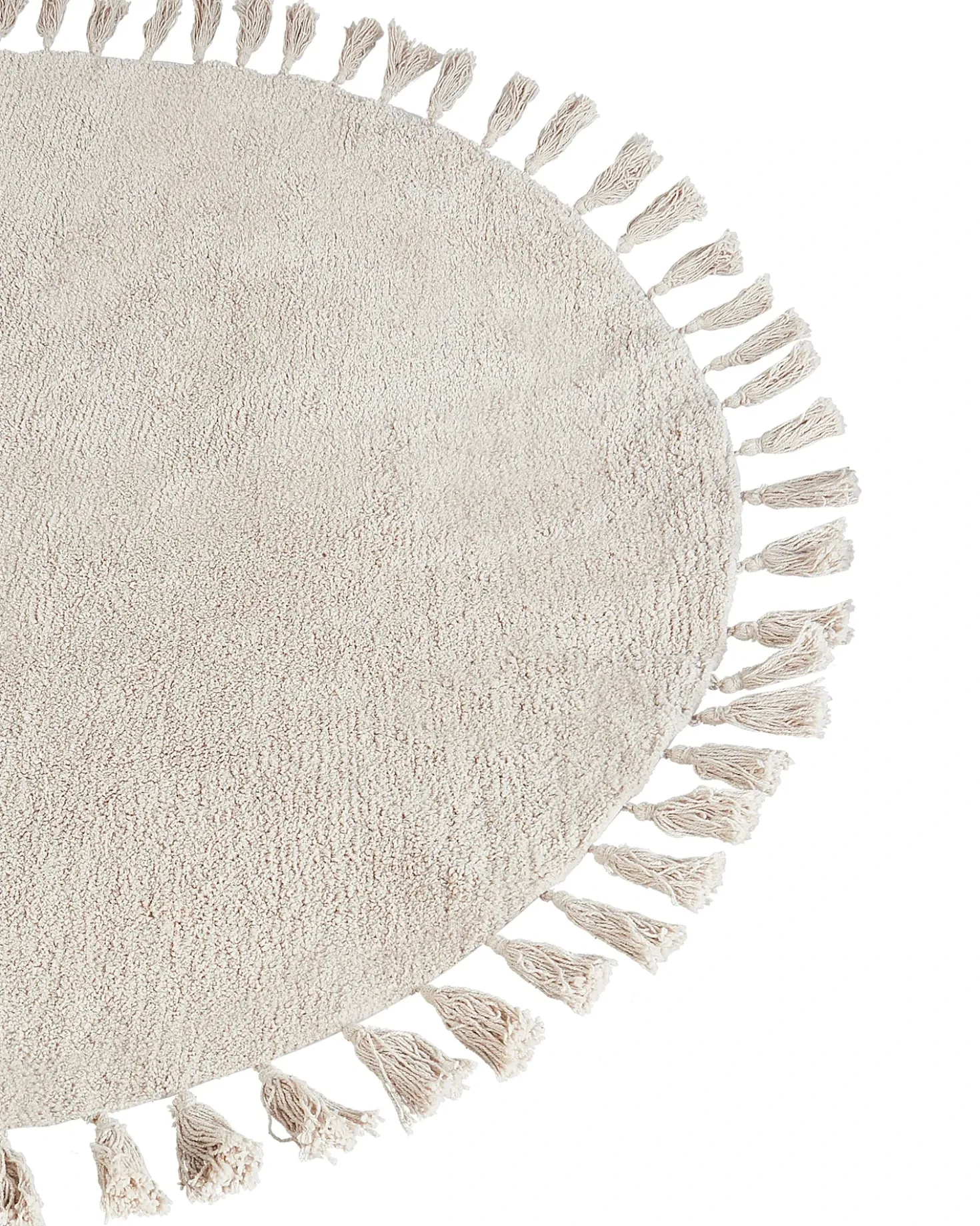Tappeto MITSOBI Beige ø 120 cm Cotone
