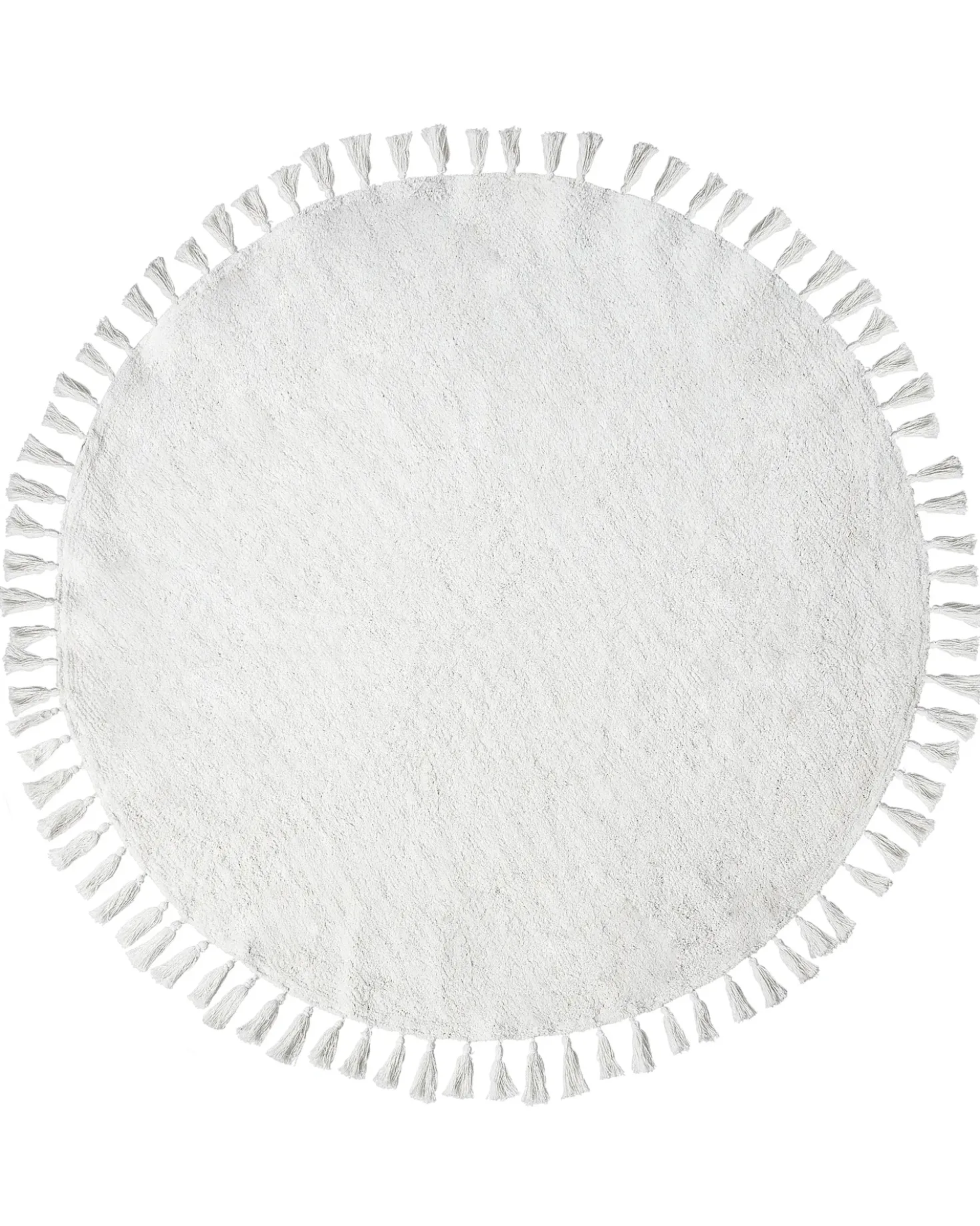 Tappeto MITSOBI Bianco ø 120 cm Cotone