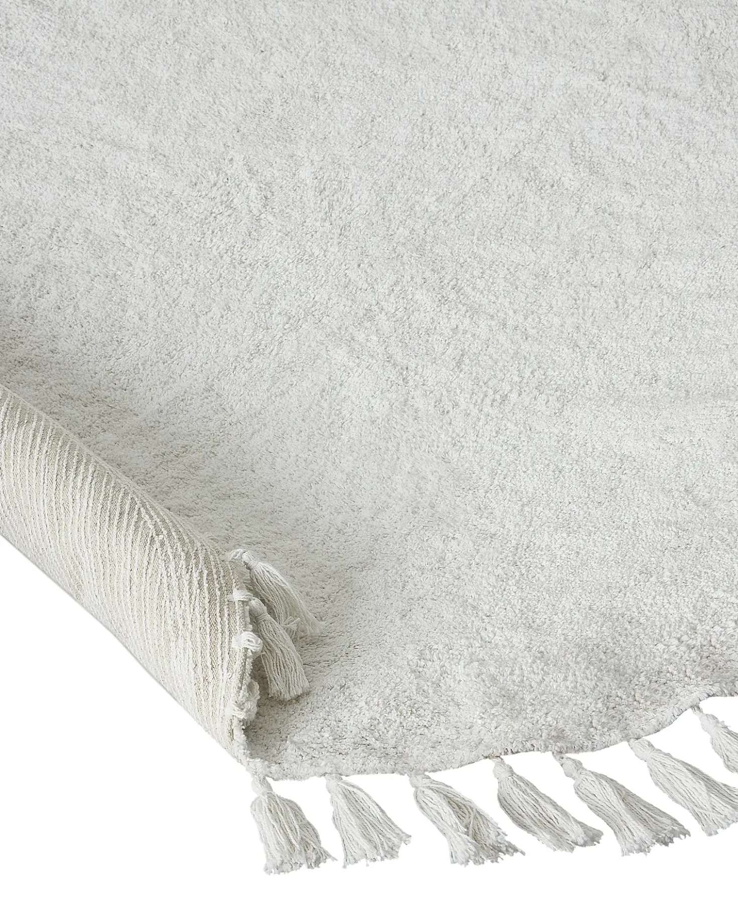 Tappeto MITSOBI Bianco ø 120 cm Cotone