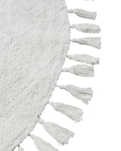 Tappeto MITSOBI Bianco ø 120 cm Cotone