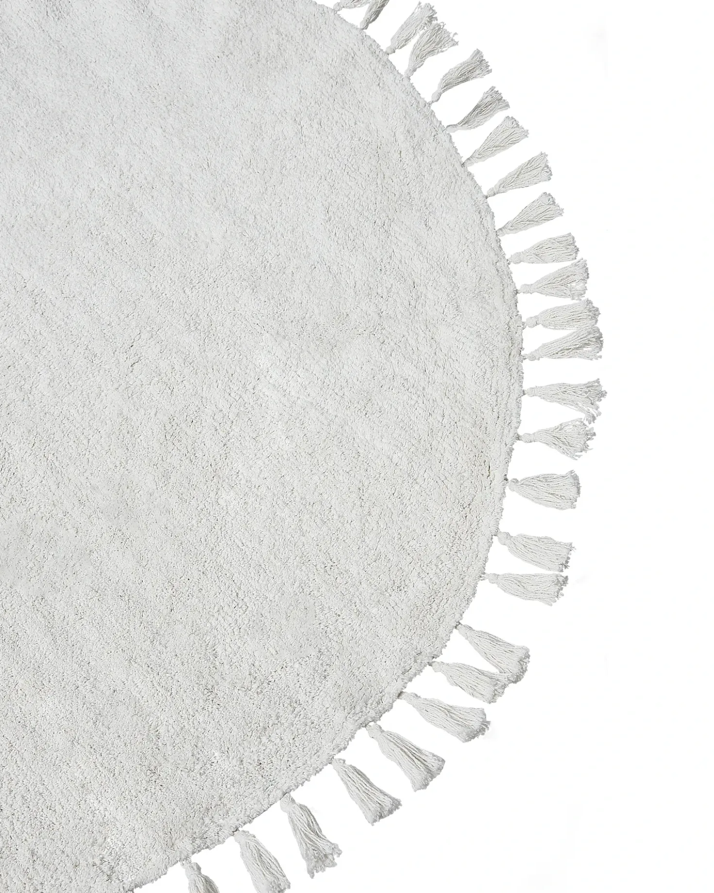 Tappeto MITSOBI Bianco ø 120 cm Cotone