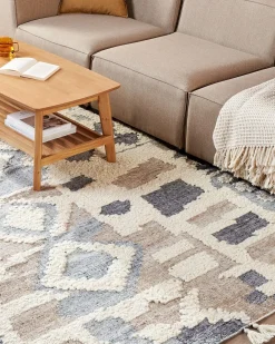 Tappeto MRGAVET Beige 200 x 300 cm Lana Kilim
