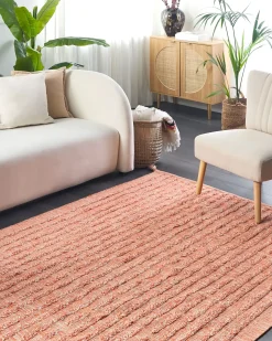 Tappeto MUGLA Arancione 160 x 230 cm Cotone