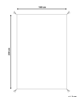Tappeto MUGLA Arancione 160 x 230 cm Cotone