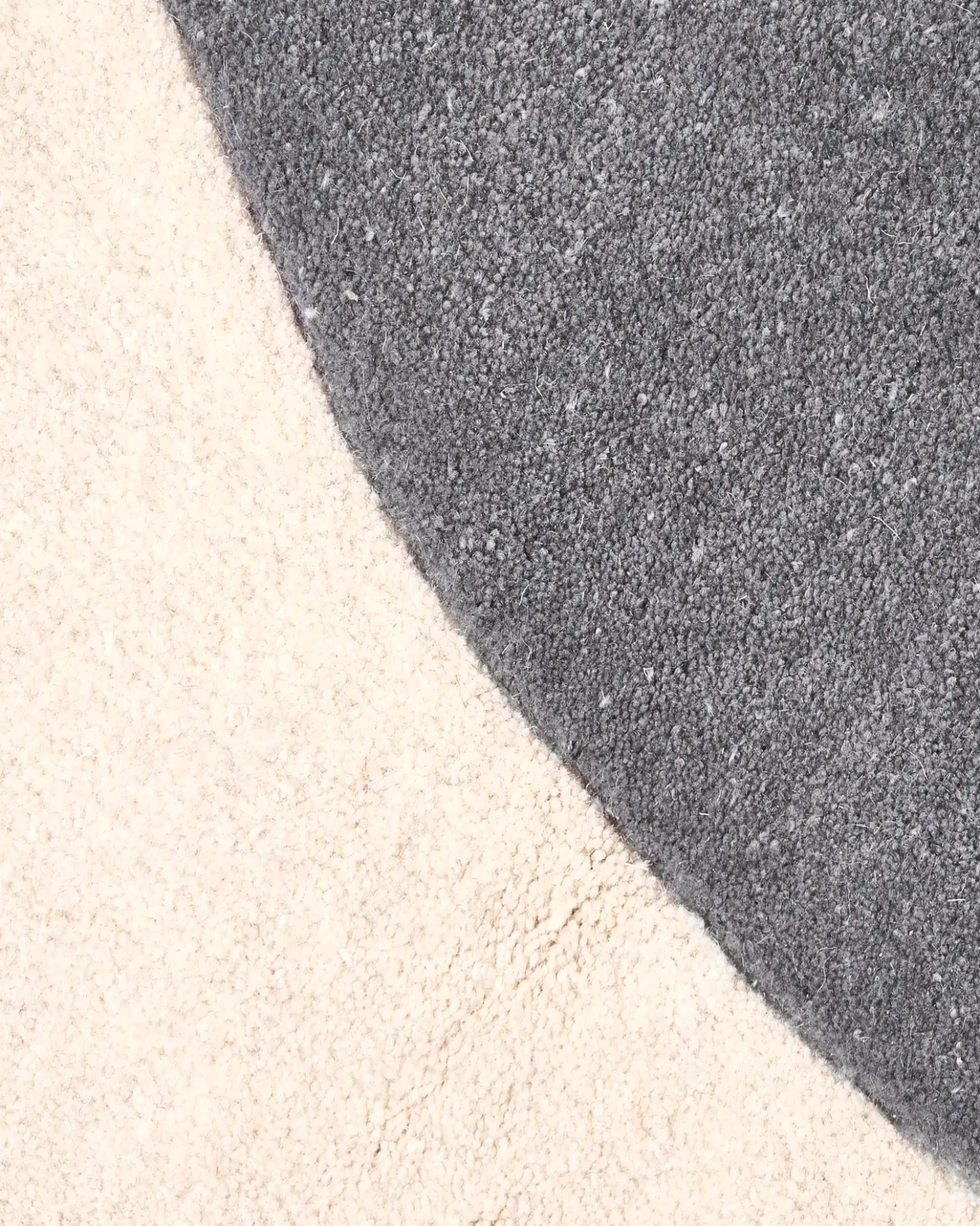 Tappeto MYSURU Grigio 160 x 160 cm Lana